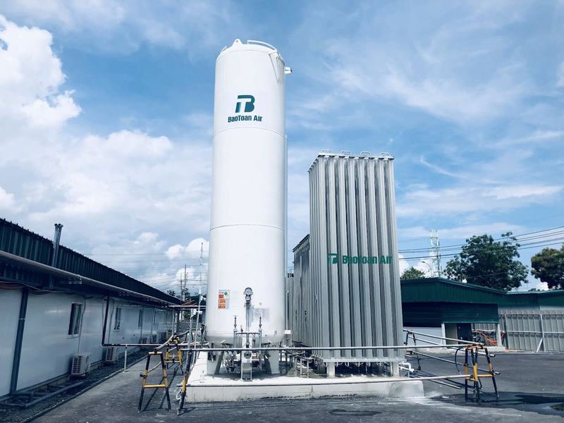 Hệ thống bồn chứa Nito hóa lỏng của Bảo Toàn Air
